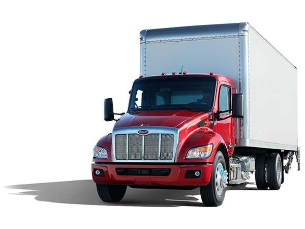 536 Red_medium_duty_red_box_R2 Hood Peterbilt 536 box truck