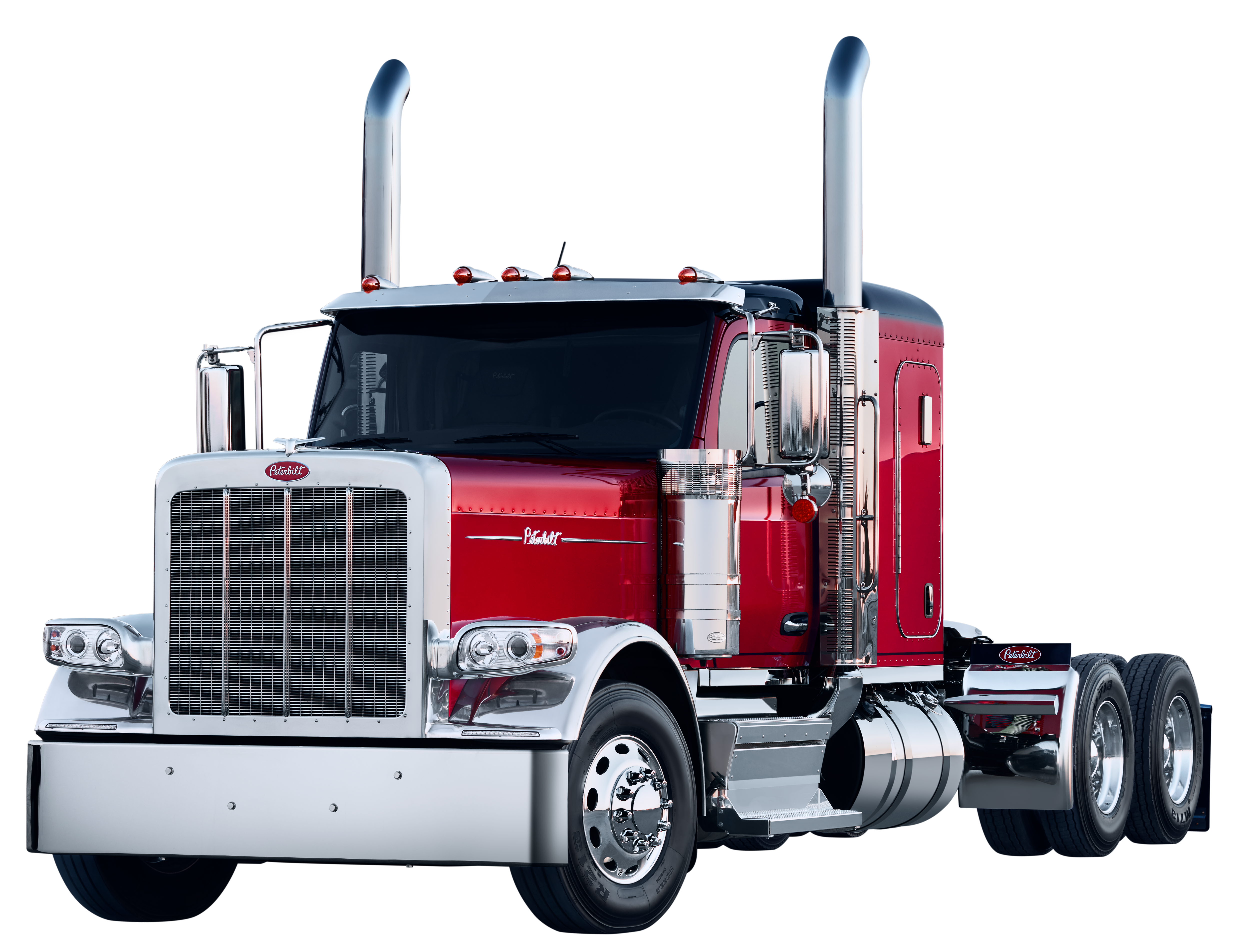 Peterbilt 589 flat top sleeper Image of Peterbilt Truck model 589